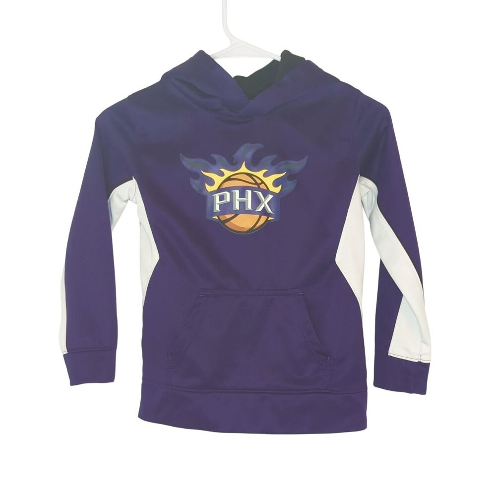NBA Phoenix Suns Youth Purple Hoodie Sweatshirt Size S Kangaroo Pocket & Logo